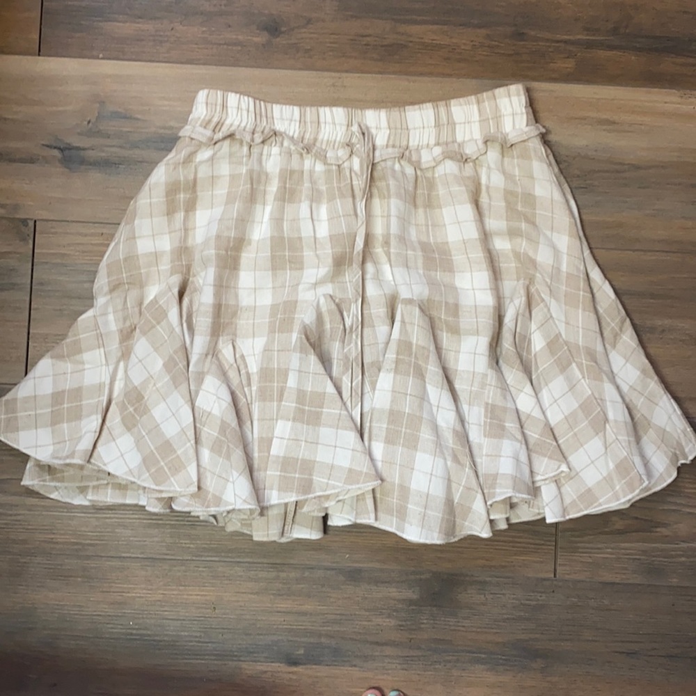 Plaid skort